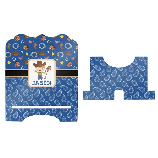 Blue Western Stylized Tablet Stand - Apvl