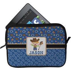 Blue Western Tablet Case / Sleeve (Personalized)