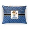 Blue Western Throw Pillow (Rectangular - 12x16)