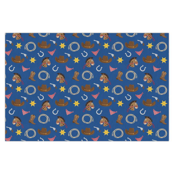 Custom Blue Western Tissue Paper Sheets - X-Large - Heavyweight
