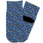 Blue Western Toddler Ankle Socks