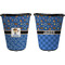 Blue Western Trash Can Black - Front and Back - Apvl