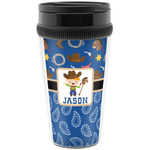 Blue Western Acrylic Travel Mug without Handle (Personalized)