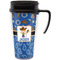 Blue Western Acrylic Travel Mug with Handle (Personalized)