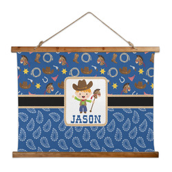 Blue Western Wall Hanging Tapestry - Wide (Personalized)