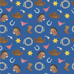 Blue Western Wallpaper & Surface Covering (Water Activated 24"x 24" Sample)