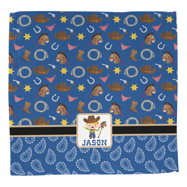 Blue Western Washcloth - Front - No Soap