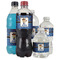 Blue Western Water Bottle Label - Multiple Bottle Sizes