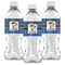Blue Western Water Bottle Labels - Front View