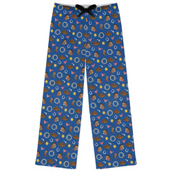 Blue Western Womens Pajama Pants
