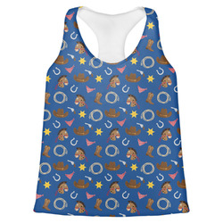 Blue Western Womens Racerback Tank Top