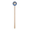 Blue Western Wooden 6" Stir Stick - Round - Single Stick