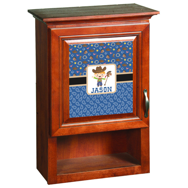Blue Western Wooden Cabinet Decal (Medium)