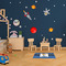 Blue Western Woven Floor Mat - LIFESTYLE (child's bedroom)