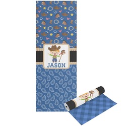 Blue Western Yoga Mat - Printable Front and Back (Personalized)
