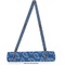 Blue Western Yoga Mat Strap With Full Yoga Mat Design