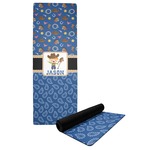 Blue Western Yoga Mat (Personalized)