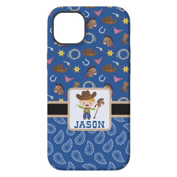 Blue Western iPhone 14 Pro Max Tough Case - Back