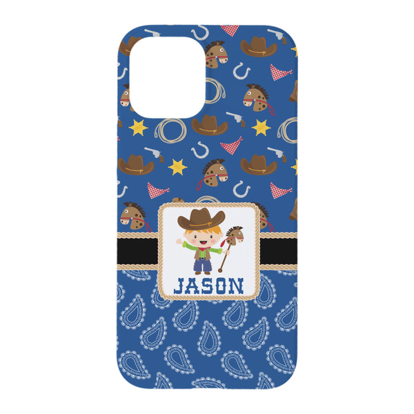 Blue Western iPhone 15 Case - Back