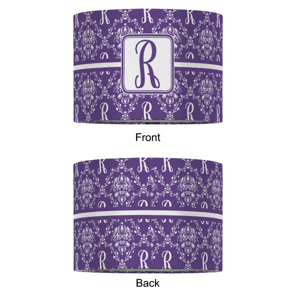 Initial Damask 12" Drum Lampshade - APPROVAL (Fabric)