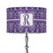 Initial Damask 12" Drum Lamp Shade - Fabric