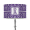 Initial Damask 12" Drum Lampshade - ON STAND (Poly Film)
