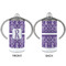 Initial Damask 12 oz Stainless Steel Sippy Cups - APPROVAL