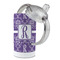 Initial Damask 12 oz Stainless Steel Sippy Cups - Top Off
