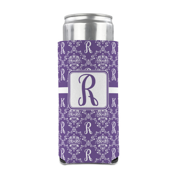 Initial Damask 12oz Tall Can Sleeve - FRONT (on can)