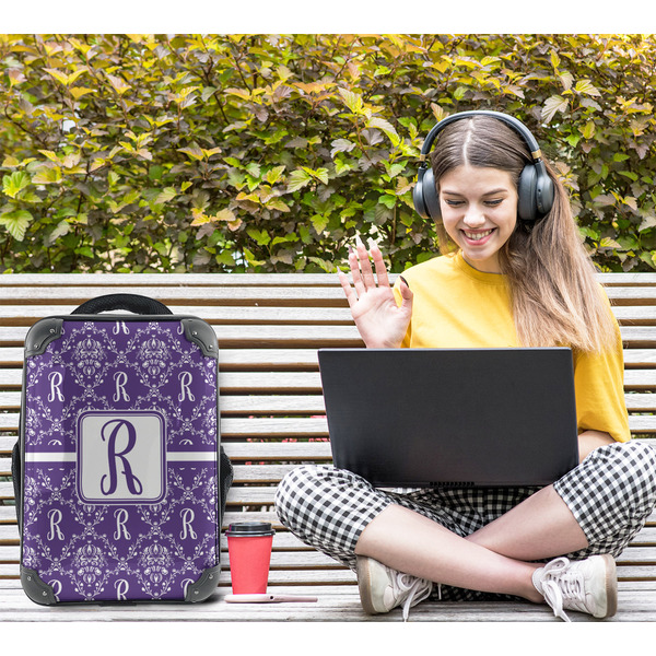 Initial Damask 15" Backpack - LIFESTYLE