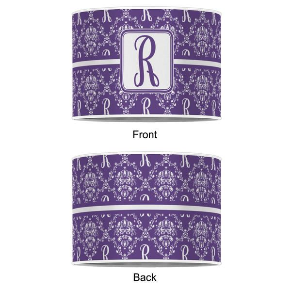 Initial Damask 16" Drum Lampshade - APPROVAL (Poly Film)