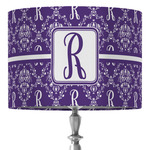 Initial Damask 16" Drum Lamp Shade - Fabric