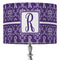 Initial Damask 16" Drum Lampshade - ON STAND (Fabric)