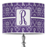 Initial Damask Drum Lamp Shade