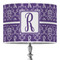 Initial Damask Drum Lamp Shade