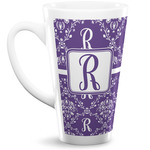 Initial Damask Latte Mug