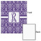 Initial Damask 16x20 - Matte Poster - Front & Back