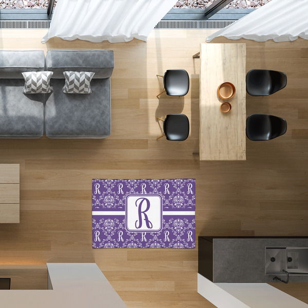 Initial Damask 2'x3' Indoor Area Rugs - IN CONTEXT