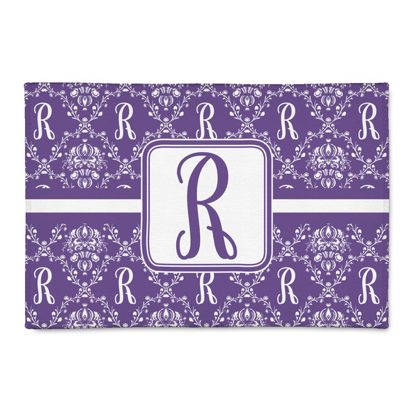 Custom Initial Damask 2' x 3' Indoor Area Rug