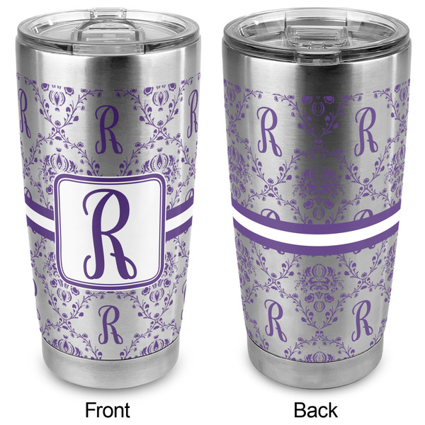 Initial Damask 20oz SS Tumbler - Full Print - Approval