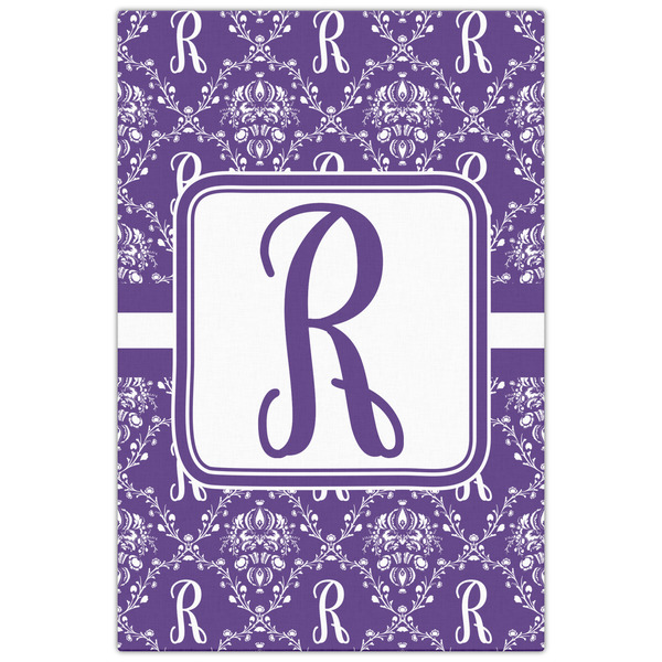 Initial Damask 20x30 - Canvas Print - Front View