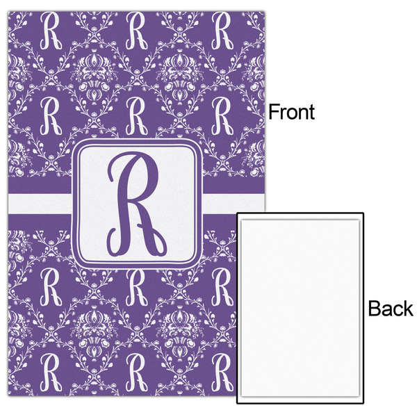 Initial Damask 20x30 - Matte Poster - Front & Back