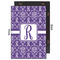 Initial Damask 20x30 Wood Print - Front & Back View