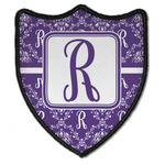 Initial Damask Iron On Shield Patch B