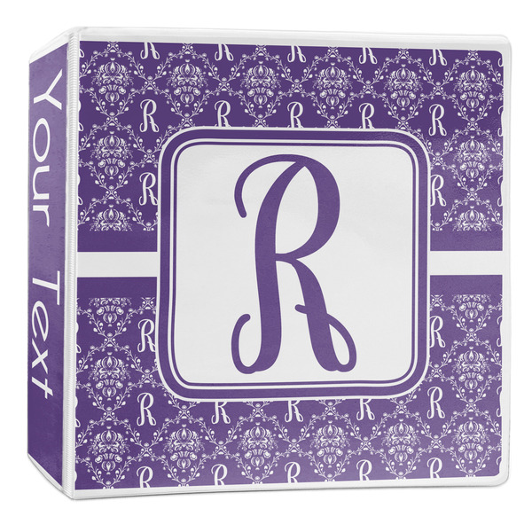 Custom Initial Damask 3-Ring Binder - 2 inch (Personalized)
