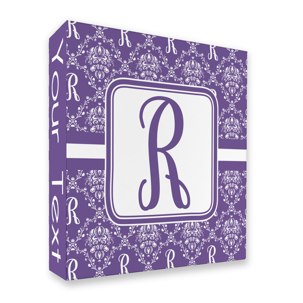 Initial Damask 3 Ring Binders - Full Wrap - 2" - FRONT