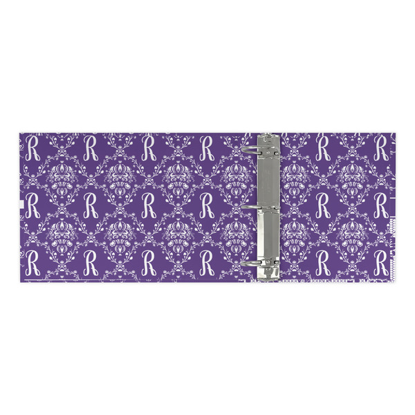 Initial Damask 3 Ring Binders - Full Wrap - 3" - OPEN INSIDE