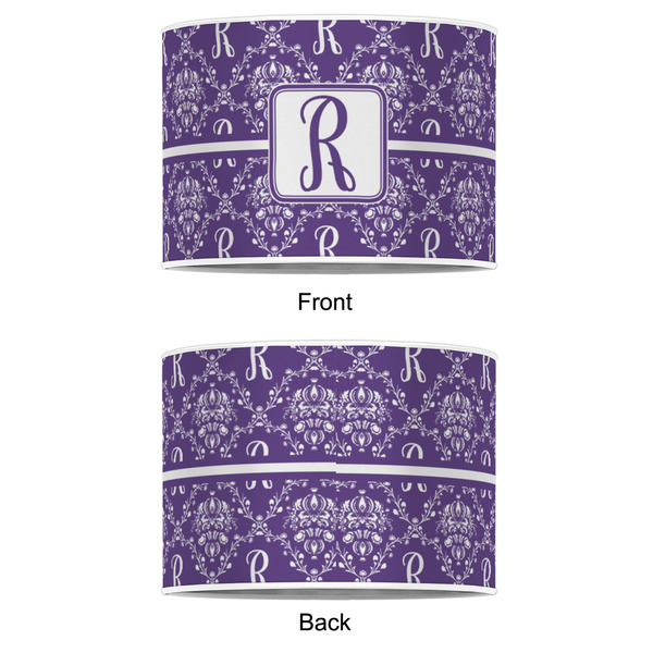 Initial Damask 8" Drum Lampshade - APPROVAL (Poly Film)