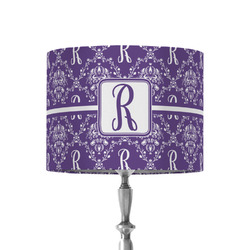 Initial Damask 8" Drum Lamp Shade - Fabric