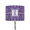 Initial Damask 8" Drum Lampshade - ON STAND (Fabric)